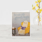 Carte Fantôme de Noël de l'esprit de Noël (Fleur jaune)