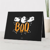 Carte Fantôme d'Halloween Chou Mignon (Dos)