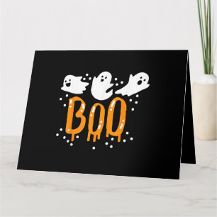 Carte Fantôme d'Halloween Chou Mignon