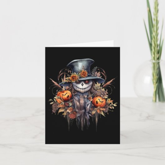 Carte Fantôme d'Halloween éffrayant (Devant)