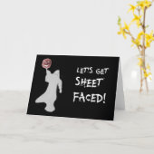 Carte Fantôme drôle Jack-o'-lantern Halloween (Fleur jaune)