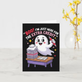 Carte Fantôme drôle, je suis juste là pour les crédits s (Fleur jaune)