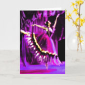 Carte Fantôme d'une ballerine (Fleur jaune)