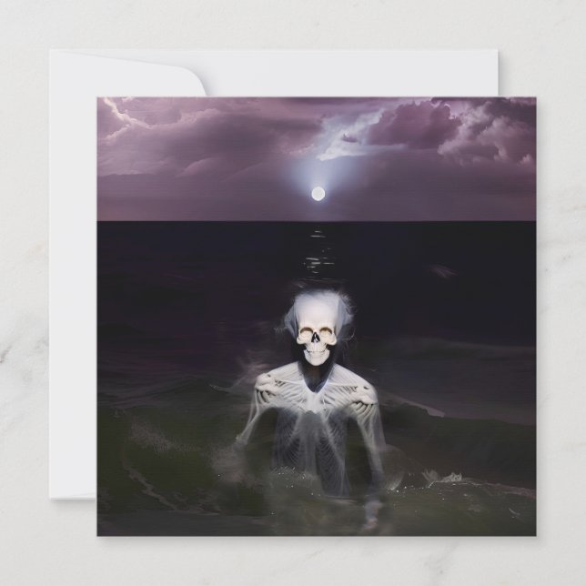 Carte Fantôme en mer - Peinture à l'huile (Devant)