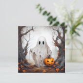 Carte fantôme Halloween (Debout devant)