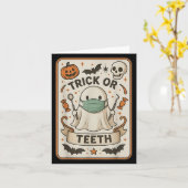 Carte Fantôme Ou Dents Dental Tarot Halloween D (Fleur jaune)