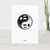Carte Fantôme Yin Yang Noir et Blanc (Dos)