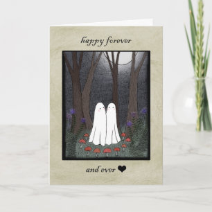 Carte Fantômes dans un Cercle Magique Couple Amoureux En