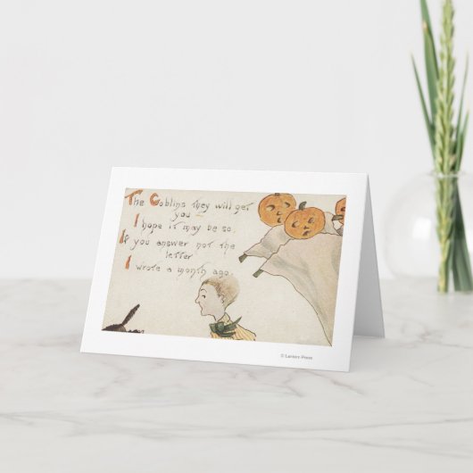 Carte Fantômes de GreetingJack-O-Lanterne de Halloween (Devant)