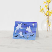 Carte Fantômes et chauves-souris (Fleur jaune)