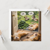 Carte Farce aux concombres à l'envers (Devant/Arrière en situation)