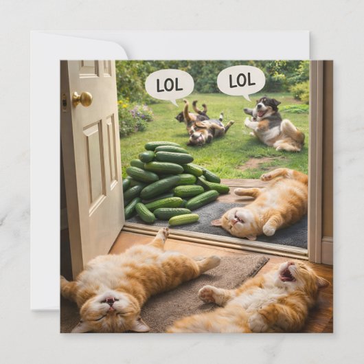 Carte Farce aux concombres à l'envers (Devant)