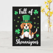 Carte Farces de Beagle à pois (Fleur jaune)