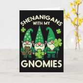Carte Farces de lutins de la Saint-Patrick avec hommes G (Fleur jaune)