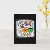 Carte Farceur Trick Or Teeth Dentiste Istantané Hallowee (Fleur jaune)