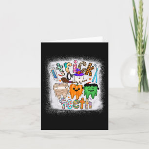 Carte Farceur Trick Or Teeth Dentiste Istantané Hallowee