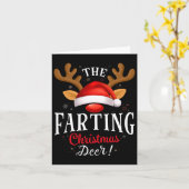 Carte Farer Noël Cerf Pjs Jc Famille de Noël Corresponda (Fleur jaune)