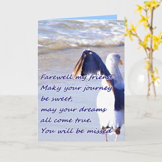 Carte Farewell_ (Fleur jaune)