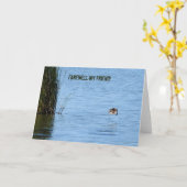 Carte Farewell my friend (Fleur jaune)