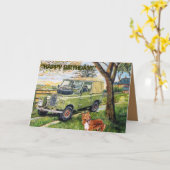 Carte "FARM"~Carte d'anniversaire (Fleur jaune)