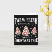 Carte Farm Fresh Christmas Tree Xmas Debbie Cakes Family (Fleur jaune)
