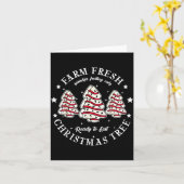Carte Farm Fresh Ready To Eat Christmas Tree Cake Funny (Fleur jaune)