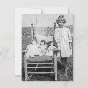 Carte Farm Girl et ses amis poupées Vintage