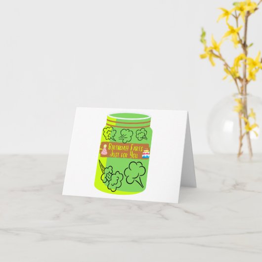 Carte Fart Jar (Fleur jaune)