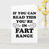 Carte Fart Range Drôle Drôle Dire Fun Bloating Farting C (Fleur jaune)
