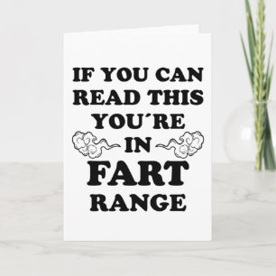 Carte Fart Range Drôle Drôle Dire Fun Bloating Farting C