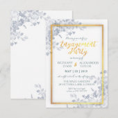 Carte fascinante de fiançailles de calligraphie de (Devant / Derrière)