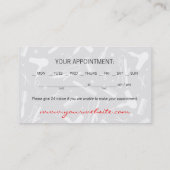 Carte fascinante d'un rouge ardent de rendez-vous (Dos)