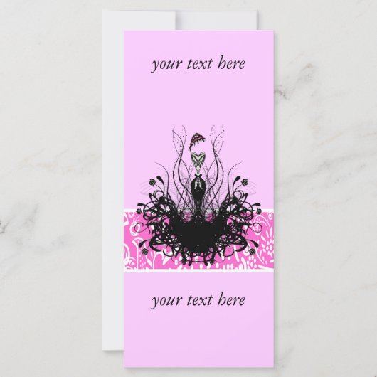 Carte Fashion Diva Invitations, Flyers et Stickers (Devant)