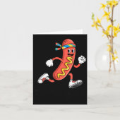 Carte Fast Food Funny Pun Working Out Running Jogging Gy (Fleur jaune)