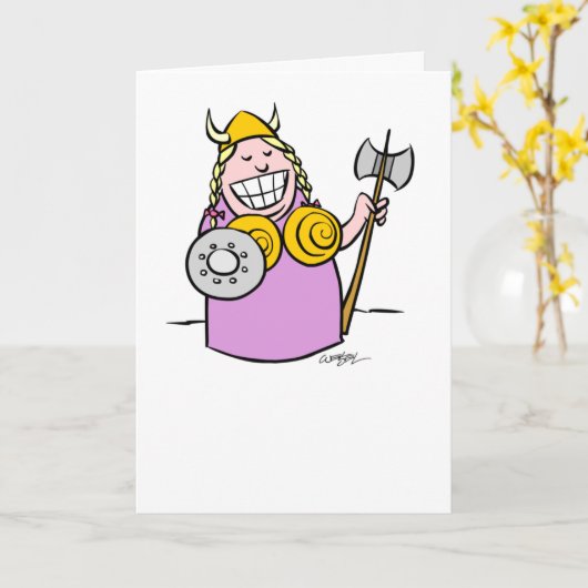 Carte Fat Lady (Fleur jaune)