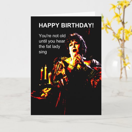 Carte Fat lady (Fleur jaune)