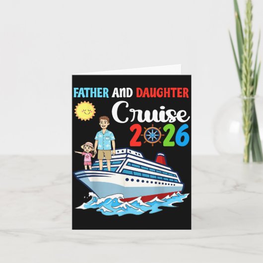 Carte Father &amp; Daughter Cruise 2026 Family Vacation  (Devant)
