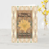 Carte Father's Day (Fleur jaune)