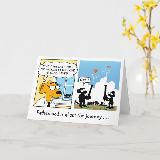 Carte Father's Day (Fleur jaune)