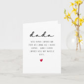 Carte Father's Day card for First Father's Day (Fleur jaune)