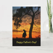 Carte Father's Day Country Western Happy Trails (Devant)