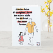 Carte Father's Day - Daughter's Love (Fleur jaune)