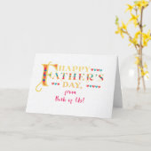 Carte Father's Day From Both of Us Word Art Hearts Card (Fleur jaune)