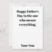 Carte Father's Day Gift Card (Dos)
