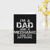 Carte Fathers Day Gift I'm A Dad And A Mechanic I Can Fi (Fleur jaune)
