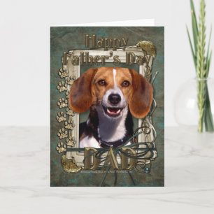 Carte Fathers Day - Stone Paws - Beagle