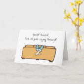 Carte Fatigué, Ennui, Mlle Vous, (Fleur jaune)