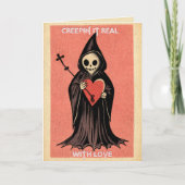 Carte Faucheuse avec Saint-Valentin gothique de la Saint (Devant)
