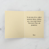 Carte Faucheuse avec Saint-Valentin gothique de la Saint (Intérieur)