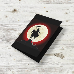 Carte Faucheuse Lune de sang Gothique